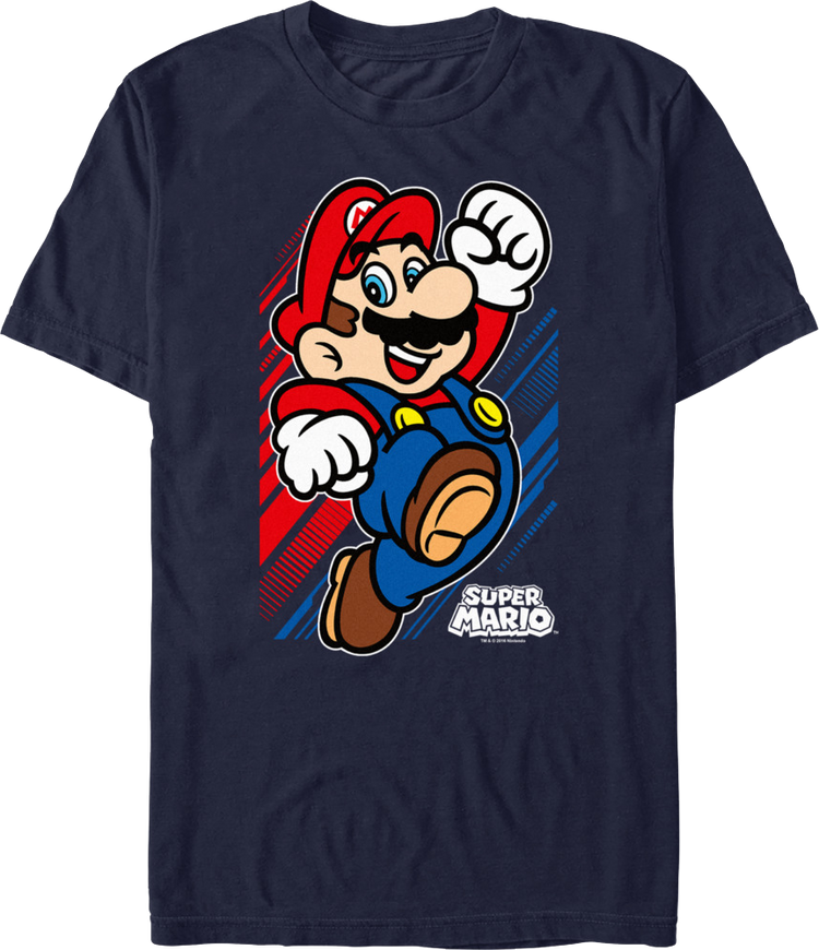 Jumping Super Mario Nintendo T-Shirt
