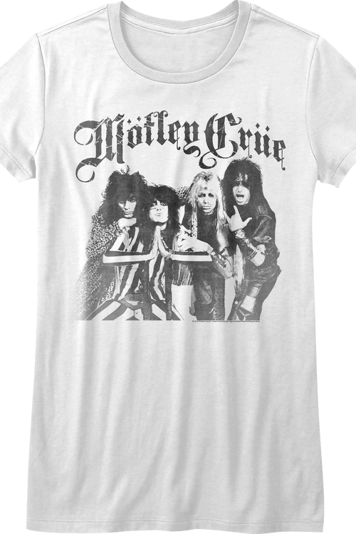 Ladies Black and White Motley Crue Shirt