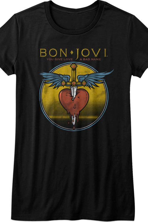 Ladies Bon Jovi You Give Love A Bad Name Shirt