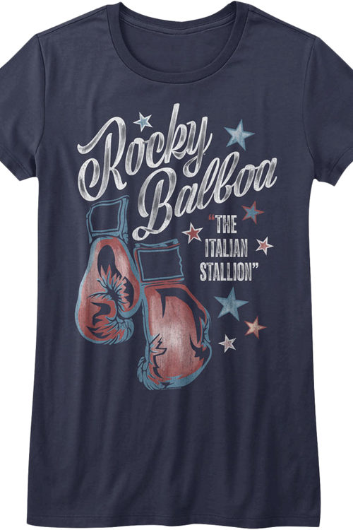 Ladies Boxing Gloves Rocky Shirt