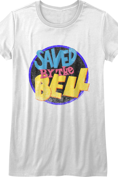 Ladies Distressed Logo Saved By The Bell Shirt