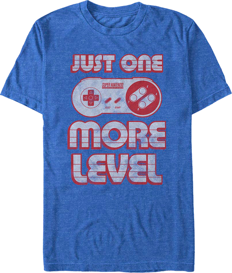 Just One More Level Super Nintendo T-Shirt