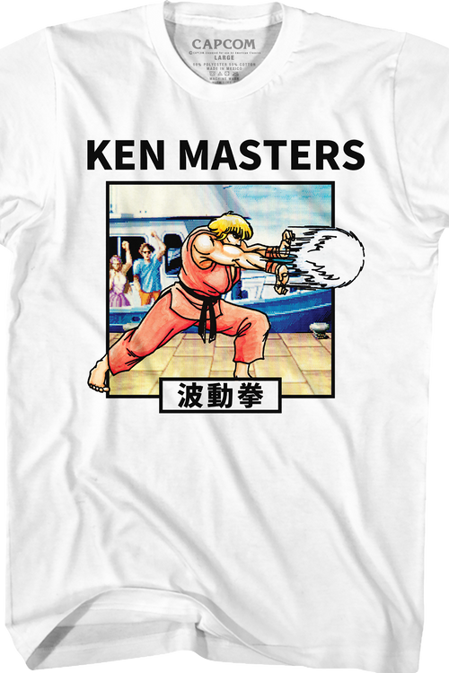 Ken Masters Hadoken Street Fighter T-Shirt