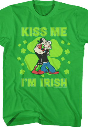 Kiss Me I'm Irish Popeye T-Shirt