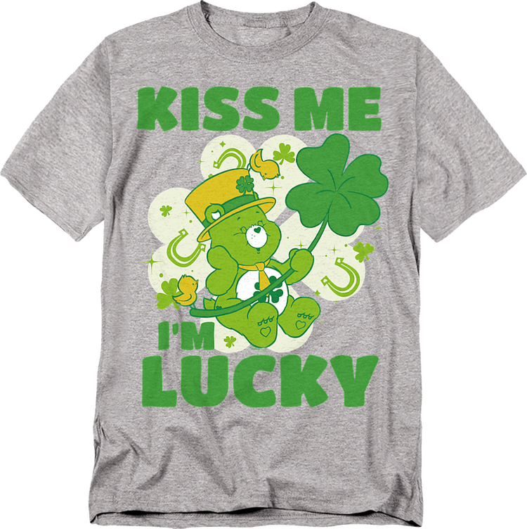 Kiss Me I'm Lucky Care Bears T-Shirt