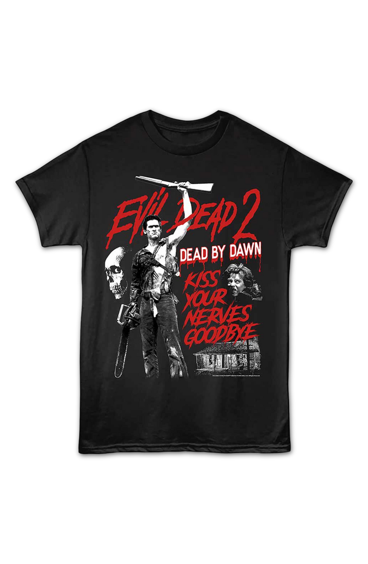 Kiss Your Nerves Goodbye Evil Dead T-Shirt