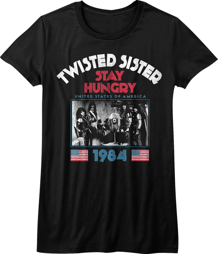 Womens 1984 Stay Hungry Tour Twisted Sister Shirt