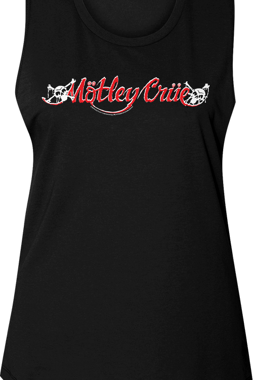 Ladies 1989-1994 Logo Motley Crue Muscle Tank Top