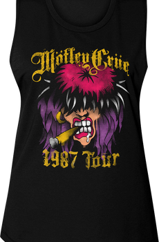 Ladies '87 Tour Motley Crue Muscle Tank Top