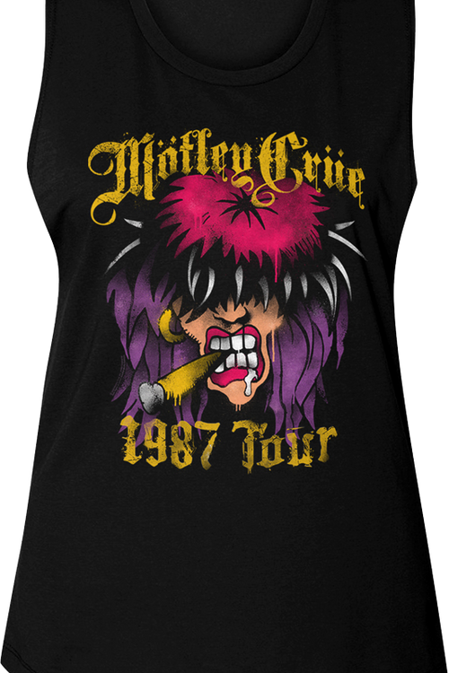 Ladies '87 Tour Motley Crue Muscle Tank Top