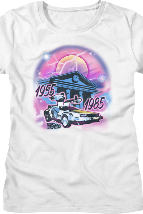 Womens Airbrush Back To The Future Shirt