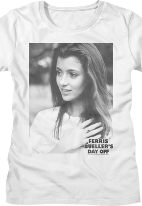 Womens Black And White Sloan Peterson Ferris Bueller's Day Off Shirt
