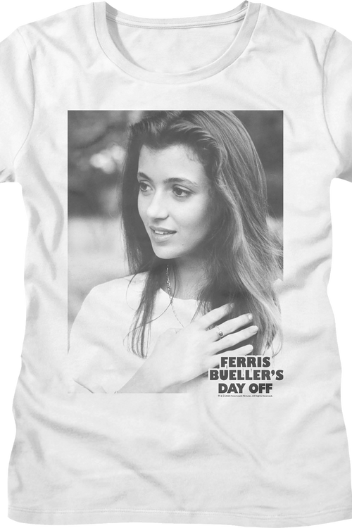 Womens Black And White Sloan Peterson Ferris Bueller's Day Off Shirt
