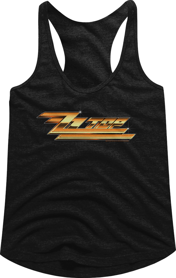 Ladies Classic Logo ZZ Top Racerback Tank Top