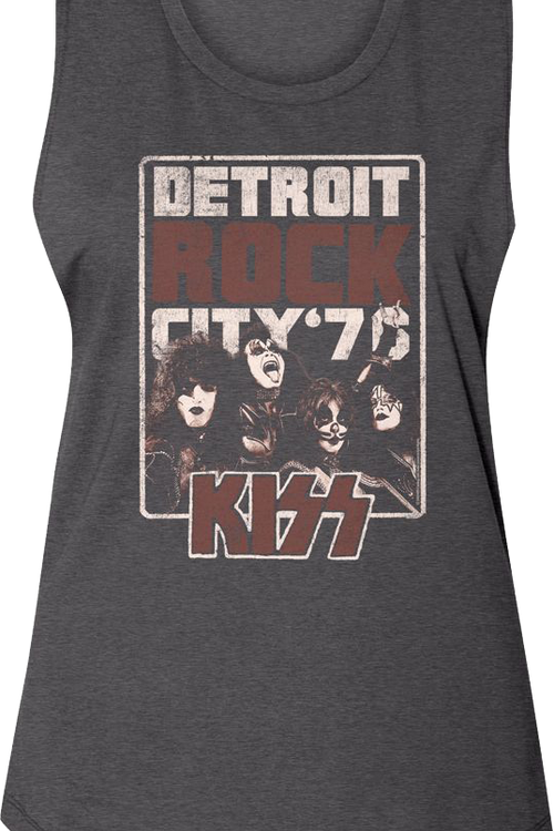 Ladies Detroit Rock City KISS Muscle Tank Top