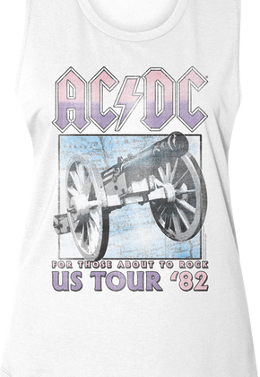 Ladies For Those About To Rock US Tour '82 ACDC Muscle Tank Top