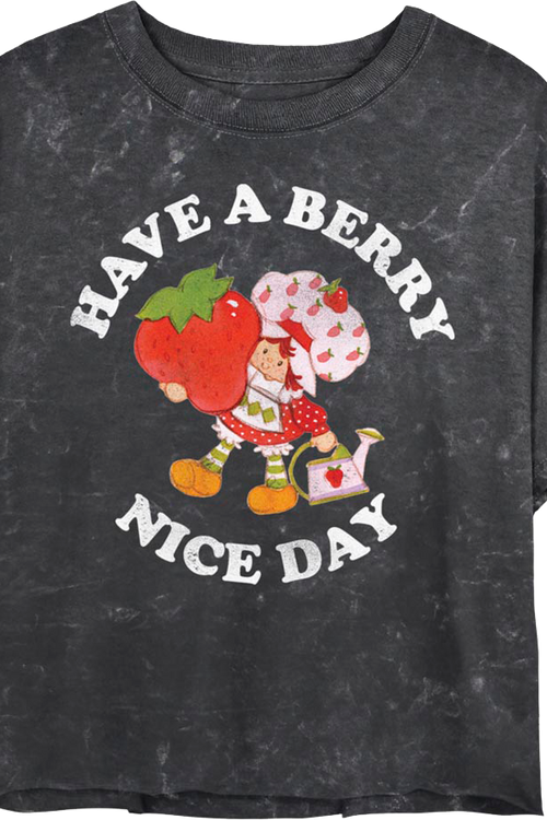Ladies Have A Berry Nice Day Strawberry Shortcake Crop Top