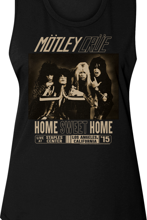 Ladies Home Sweet Home Motley Crue Muscle Tank Top