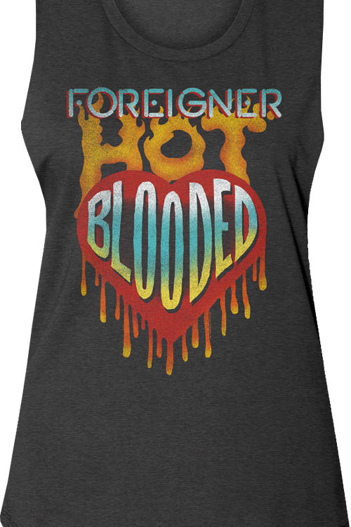 Ladies Hot Blooded Foreigner Muscle Tank Top
