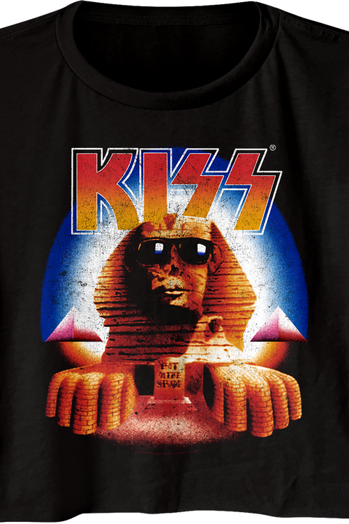 Ladies Hot In The Shade KISS Crop Top