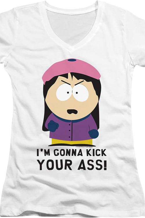 Ladies I'm Gonna Kick Your Ass South Park V-Neck Shirt