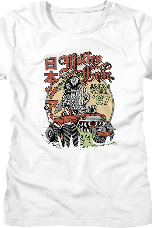 Womens Japan Tour '87 Motley Crue Shirt