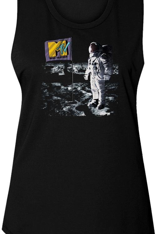 Ladies Moon Landing MTV Muscle Tank Top