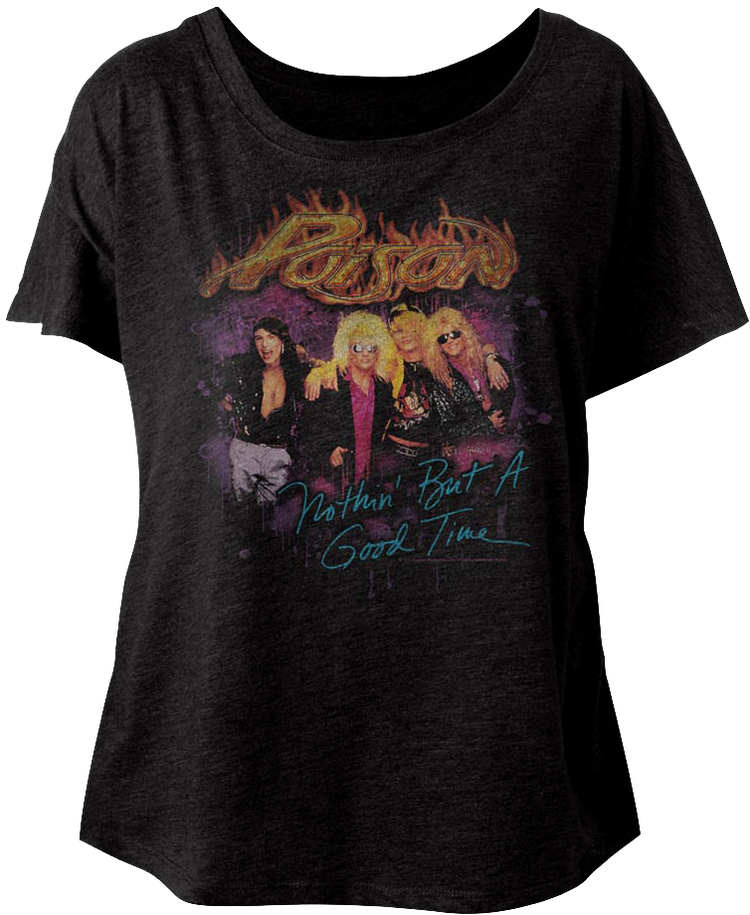 Ladies Nothin' But A Good Time Poison Dolman Shirt