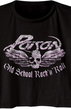 Ladies Old School Rock n Roll Poison Crop Top