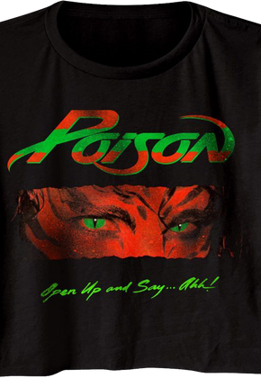 Ladies Open Up and Say Ahh Poison Crop Top