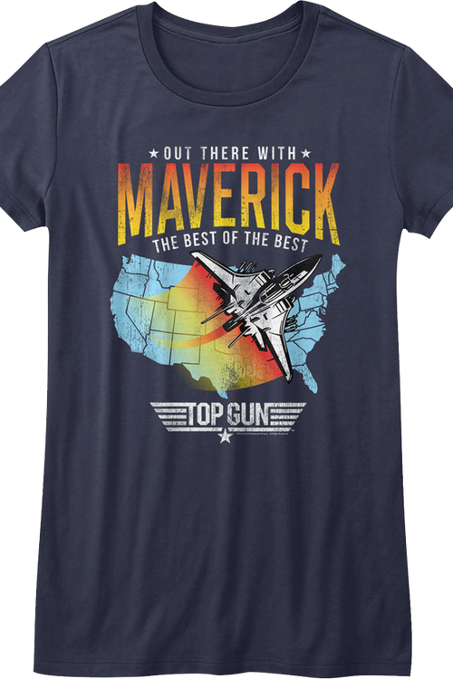 Womens Out There With Maverick Top Gun Shirt