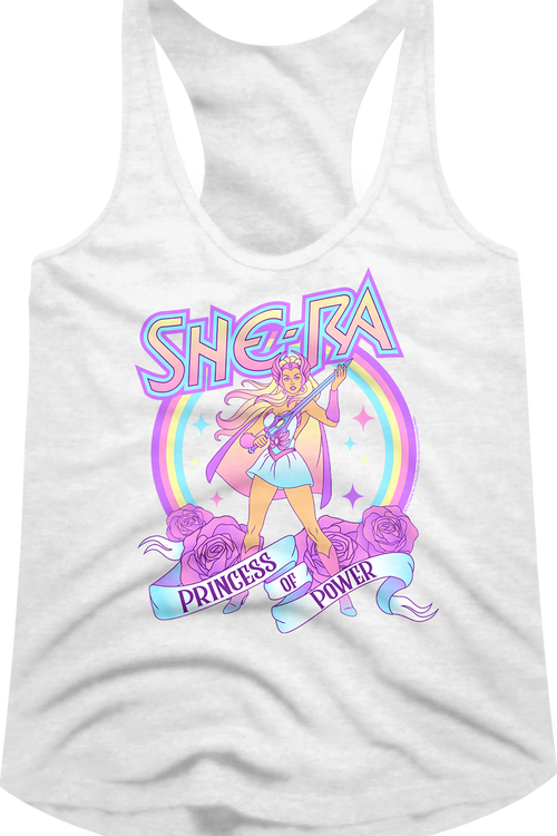 Ladies Rainbow She-Ra Masters of the Universe Racerback Tank Top