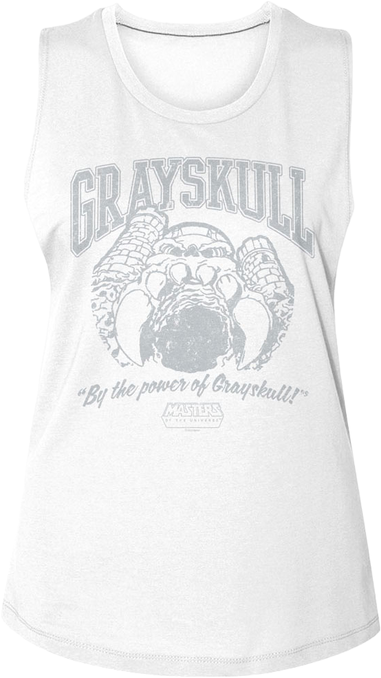 Ladies Vintage Grayskull Masters of the Universe Muscle Tank Top