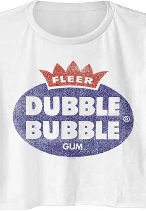Ladies Vintage Logo Dubble Bubble Crop Top