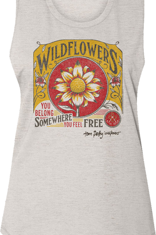 Ladies Wildflowers Tom Petty Sleeveless Shirt