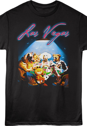 Las Vegas Poker With Dogs Garfield T-Shirt