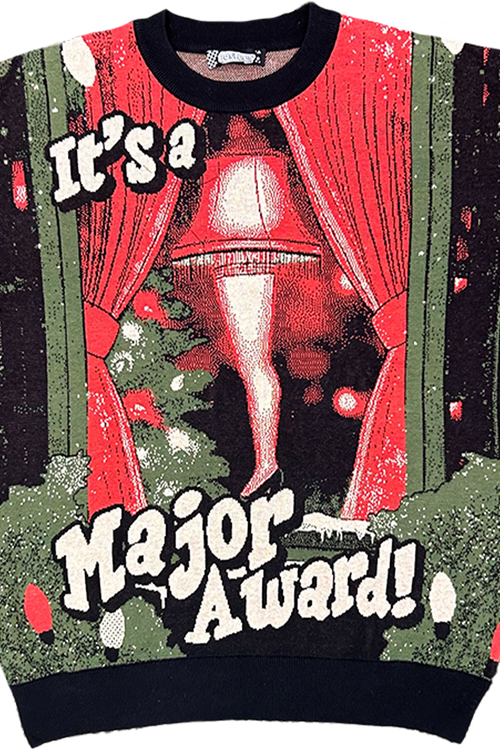Leg Lamp It's A Major Award Christmas Story Knitted Sweater
