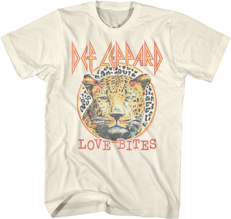 Leopard Print Love Bites Def Leppard T-Shirt