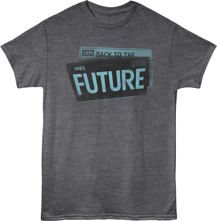 License Plate Years Back To The Future T-Shirt