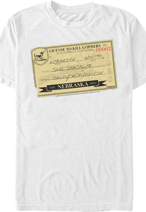 License To Kill Gophers Caddyshack T-Shirt