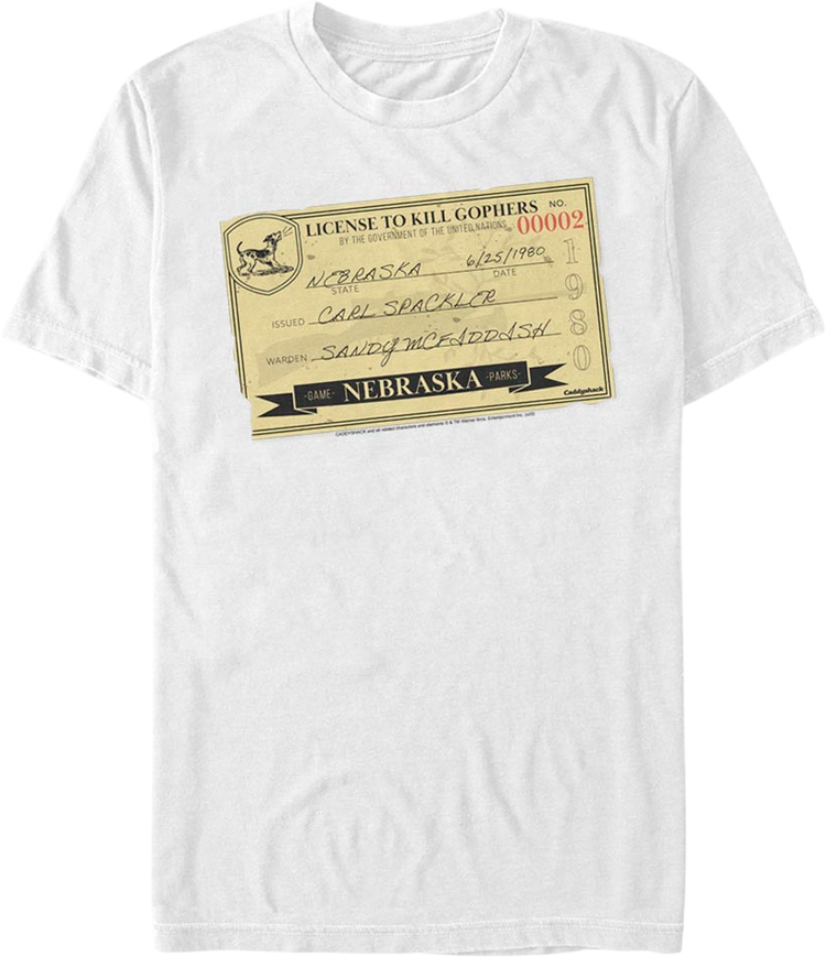 License To Kill Gophers Caddyshack T-Shirt