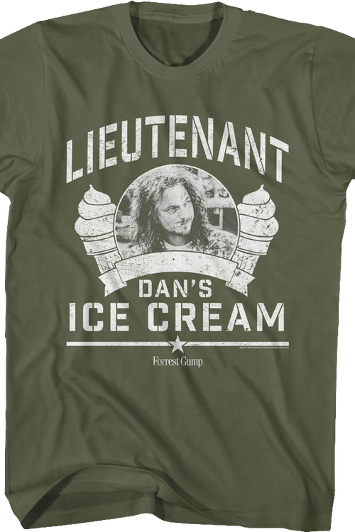 Lieutenant Dan's Ice Cream Forrest Gump T-Shirt