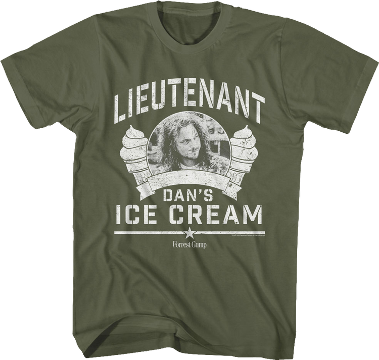 Lieutenant Dan's Ice Cream Forrest Gump T-Shirt