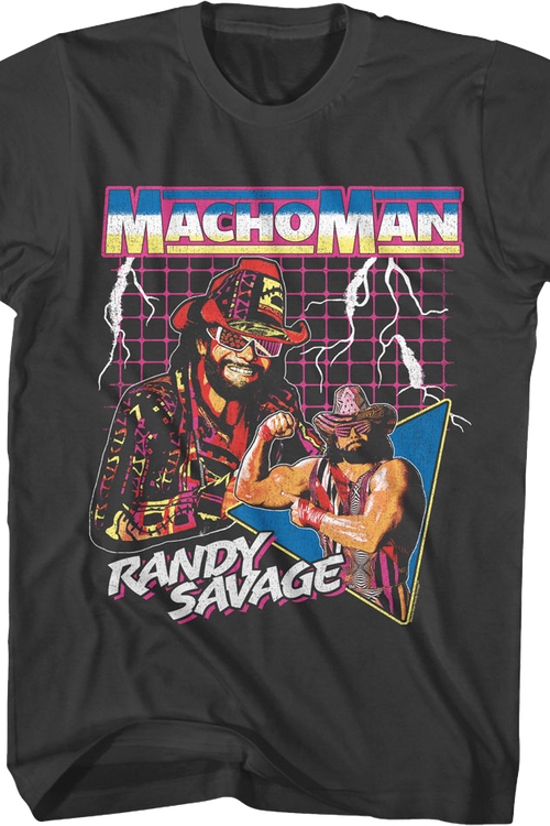 Lightning Collage Macho Man Randy Savage T-Shirt
