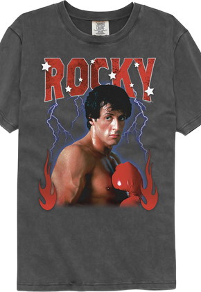 Lightning & Flames Rocky Comfort Colors Brand T-Shirt