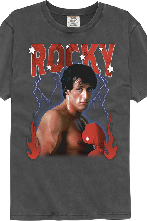 Lightning & Flames Rocky Comfort Colors Brand T-Shirt