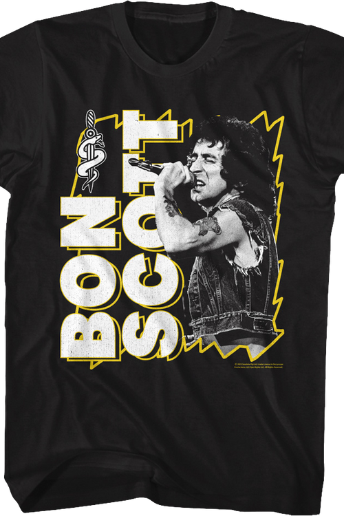 Lightning Frame Bon Scott T-Shirt