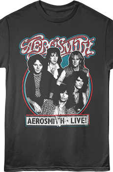 Live Concert Poster Aerosmith T-Shirt