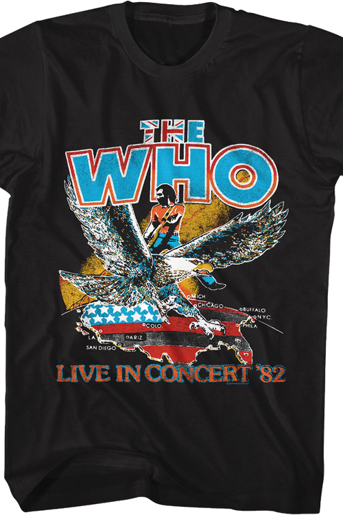 Live In Concert '82 The Who T-Shirt