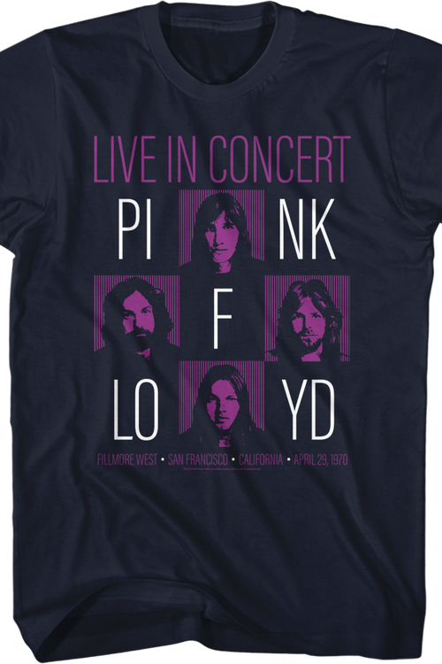 Live In Concert Pink Floyd T-Shirt
